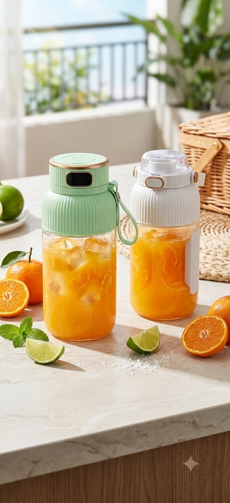 Tragbarer Mini-Mixer & Entsafter 1000ml – Akku, USB-Aufladung