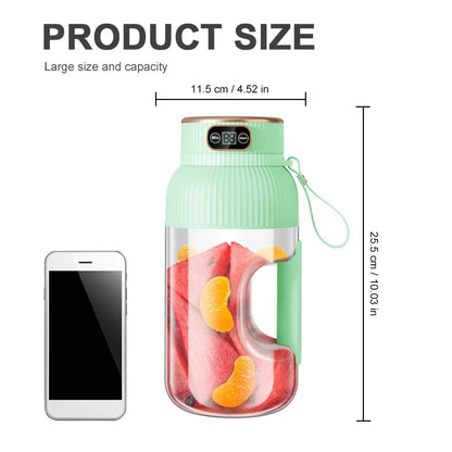 Tragbarer Mini-Mixer & Entsafter 1000ml – Akku, USB-Aufladung