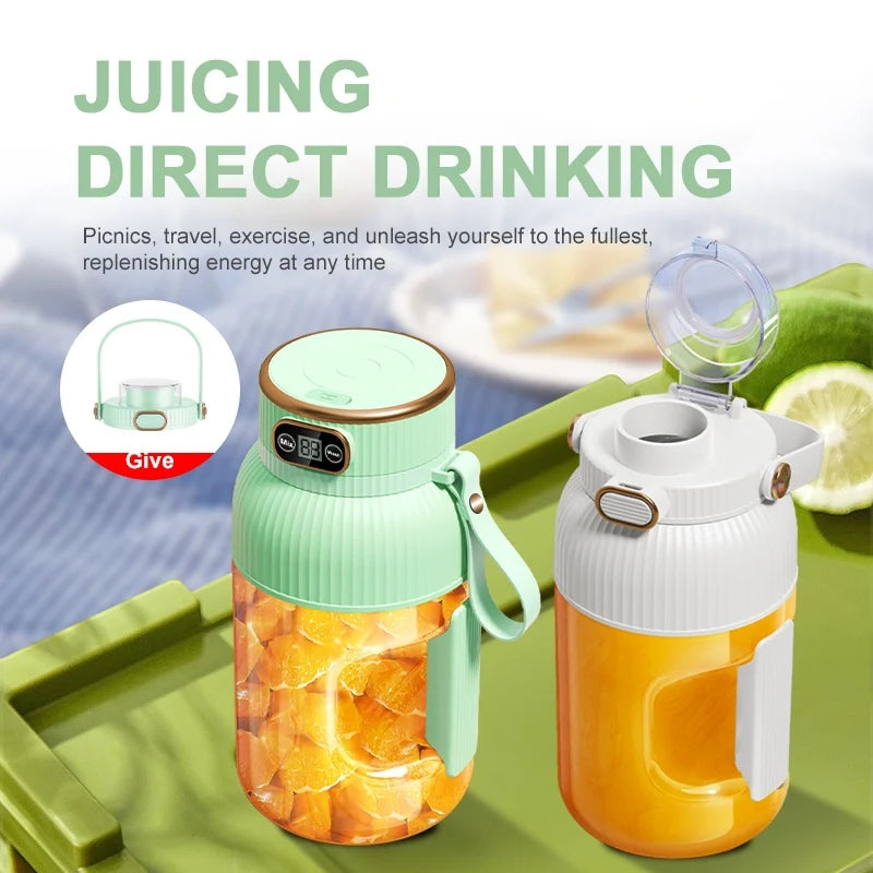 Tragbarer Mini-Mixer & Entsafter 1000ml – Akku, USB-Aufladung