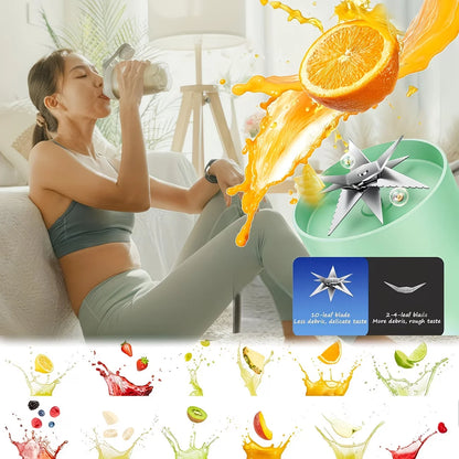 Tragbarer Mini-Mixer & Entsafter 1000ml – Akku, USB-Aufladung